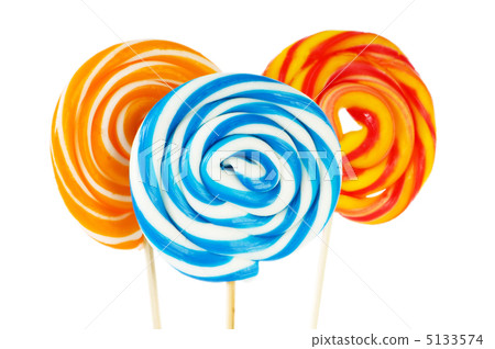 Colourful lollipop isolated on the white background 5133574