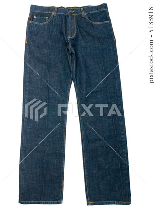 Pair of jeans isolated on the white background 5133916