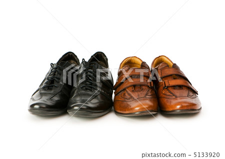 Male shoes isolated on the white background Male shoes isolated on the white background 5133920