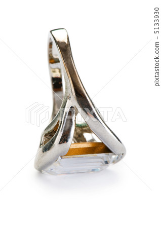Jewellery ring isolated on the white background Jewellery ring isolated on the white background 5133930