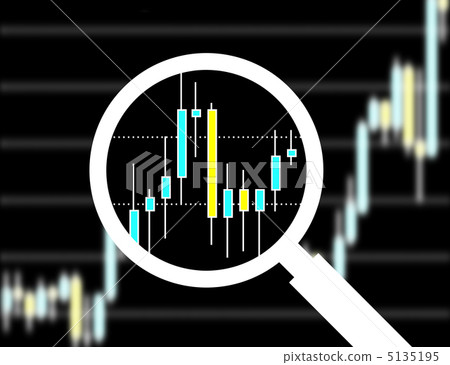 出現在放大鏡上的圖表 5135195