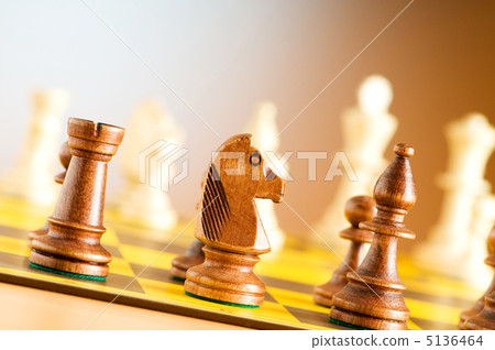 Set of chess figures on the playing board Set of chess figures on the playing board 5136464