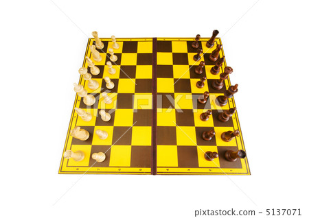 Chess figures isolated on the white background 5137071