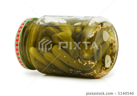 Can of cucumbers isolated on the white Can of cucumbers isolated on the white 5140540