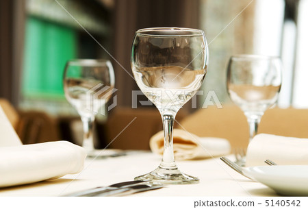 Wine glasses on the table - shallow depth of field 5140542