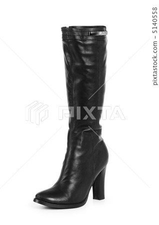 Black boots isolated on the white background 5140558