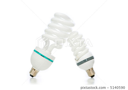 Energy saving lamp isolated on the white background Energy saving lamp isolated on the white background 5140590