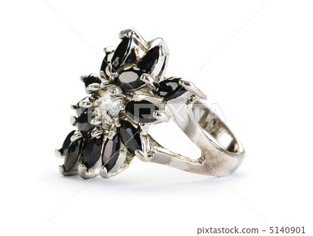 Jewellery ring isolated on the white background 5140901