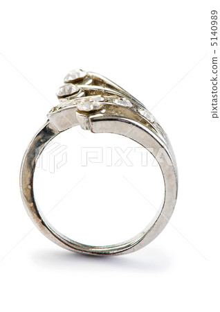 Jewellery ring isolated on the white background Jewellery ring isolated on the white background 5140989