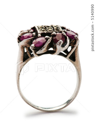 Jewellery ring isolated on the white background Jewellery ring isolated on the white background 5140990