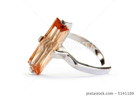 Jewellery ring isolated on the white background 5141189