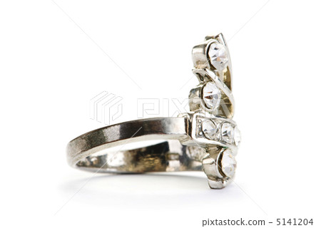 Jewellery ring isolated on the white background 5141204