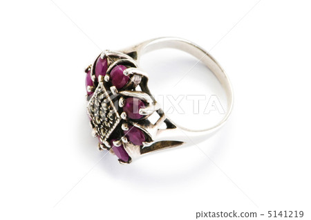 Jewellery ring isolated on the white background Jewellery ring isolated on the white background 5141219