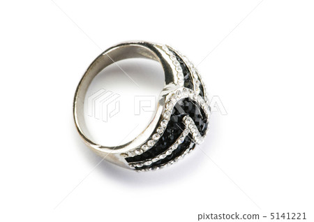 Jewellery ring isolated on the white background Jewellery ring isolated on the white background 5141221