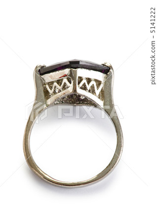 Jewellery ring isolated on the white background 5141222