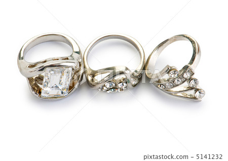 Jewellery ring isolated on the white background Jewellery ring isolated on the white background 5141232