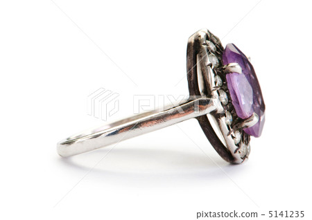 Jewellery ring isolated on the white background Jewellery ring isolated on the white background 5141235