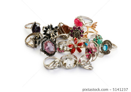 Jewellery ring isolated on the white background Jewellery ring isolated on the white background 5141237