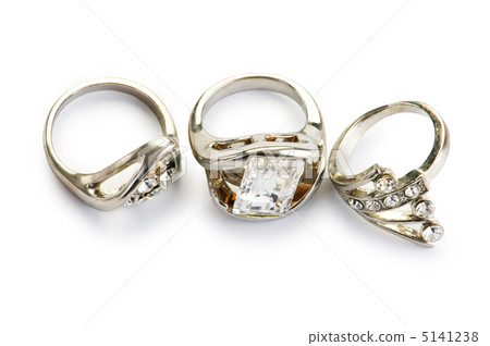 Jewellery ring isolated on the white background 5141238