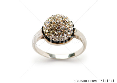 Jewellery ring isolated on the white background Jewellery ring isolated on the white background 5141241