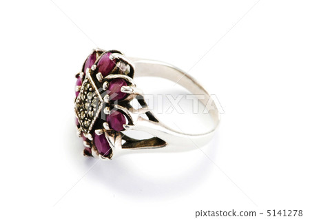 Jewellery ring isolated on the white background Jewellery ring isolated on the white background 5141278