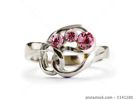 Jewellery ring isolated on the white background Jewellery ring isolated on the white background 5141280