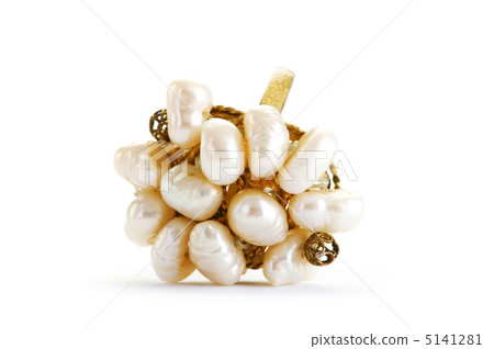 Jewellery ring isolated on the white background Jewellery ring isolated on the white background 5141281