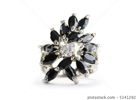 Jewellery ring isolated on the white background 5141292