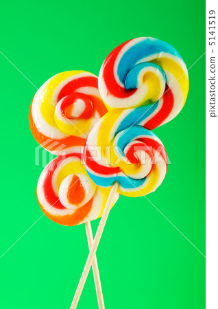 Colourful lollipop against the colourful background 5141519