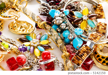 Jewellery arranged at the background 5142150