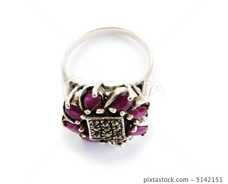 Jewellery ring isolated on the white background Jewellery ring isolated on the white background 5142151