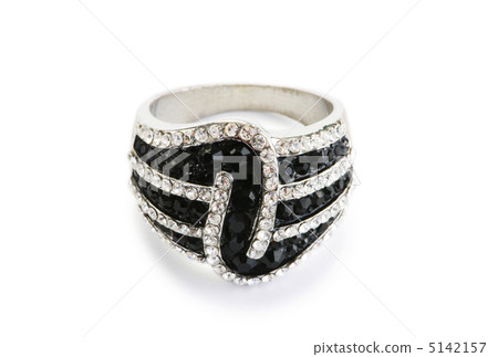 Jewellery ring isolated on the white background Jewellery ring isolated on the white background 5142157