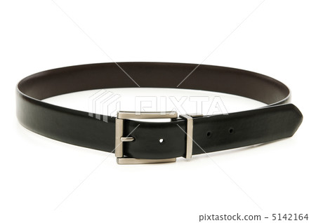 Leather belt isolated on the white background Leather belt isolated on the white background 5142164