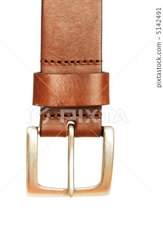 Leather belt isolated on the white background Leather belt isolated on the white background 5142491