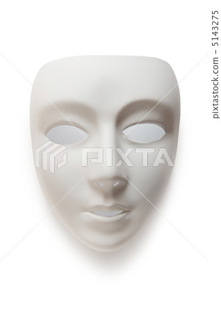 Theatre concept with the white plastic masks 5143275