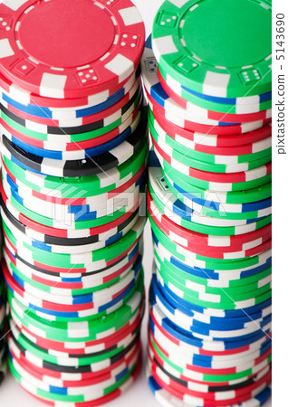Stack of various casino chips - gambling concept Stack of various casino chips - gambling concept 5143690