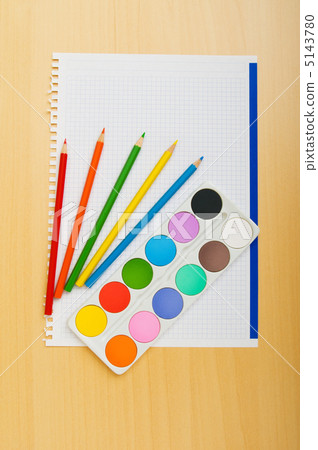 Art concept with painters palette and paint brush Art concept with painters palette and paint brush 5143780