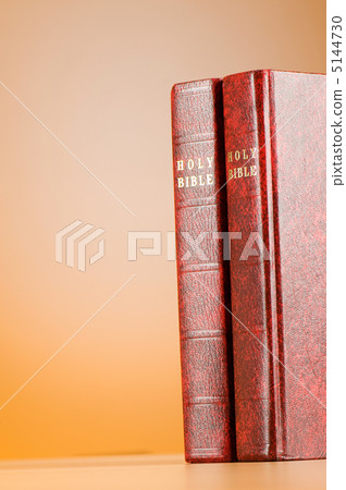 Bible books against the colorful gradient background 5144730