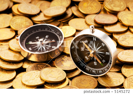 Financial concept - navigating in difficult times for markets 5145272