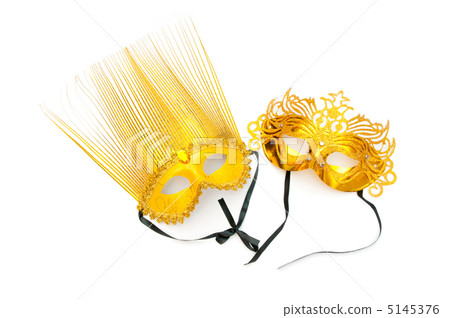 Ornate masks isolated on the white background 5145376