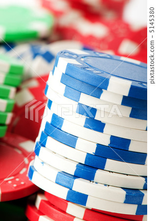 Stack of various casino chips - gambling concept Stack of various casino chips - gambling concept 5145380