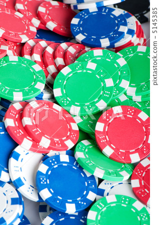 Stack of various casino chips - gambling concept Stack of various casino chips - gambling concept 5145385