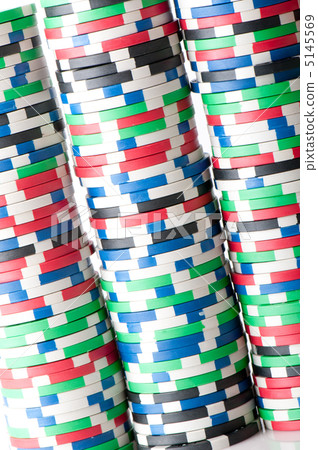 Stack of various casino chips - gambling concept Stack of various casino chips - gambling concept 5145569
