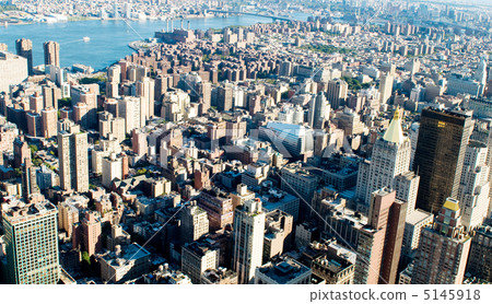 New York city panorama with tall skyscrapers New York city panorama with tall skyscrapers 5145918
