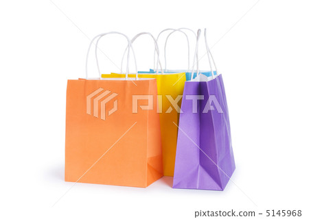 Shopping bags isolated on the white background Shopping bags isolated on the white background 5145968
