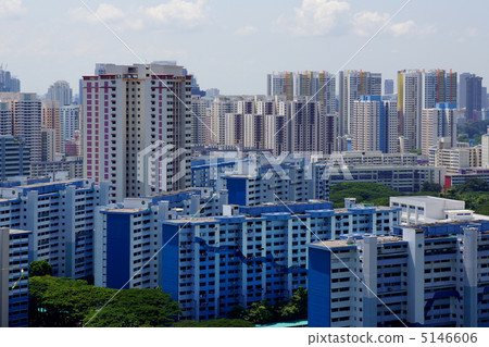 Residential landscape in Singapore 5146606