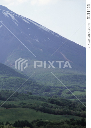Slope of Iwate volcano from Haruko valley of Yahatov Slope of Iwate volcano from Haruko valley of Yahatov 5151423
