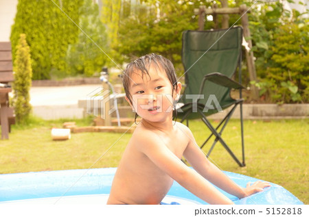 A boy playing water A boy playing water 5152818