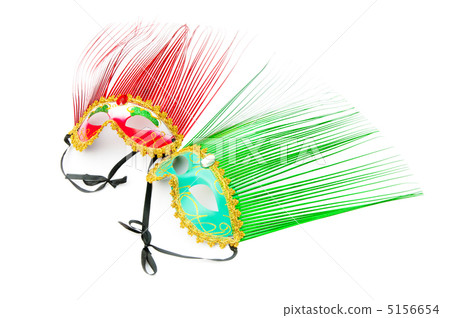 Ornate masks isolated on the white background 5156654