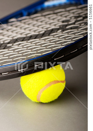 Tennis concept with balls and racket Tennis concept with balls and racket 5156661